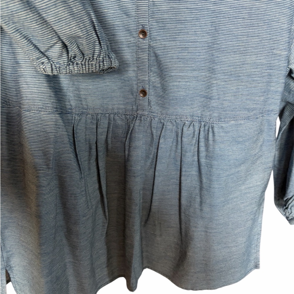 Lucky Brand Light Blue Button-Up Blouse - Picture 2 of 6